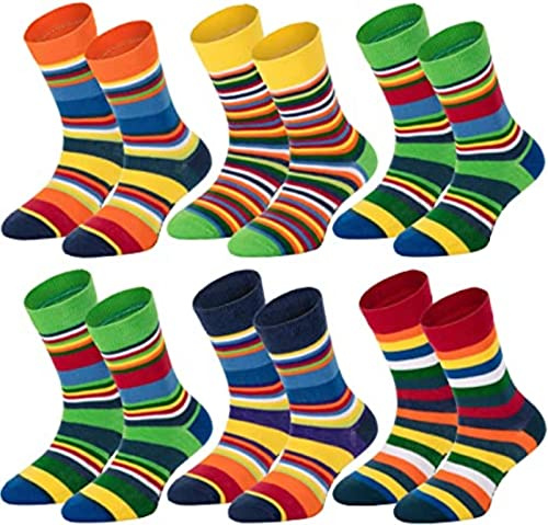 FussFreunde 6 Paar Mädchen, Jungen Socken, viele, viele Muster, Schadstoffgeprüft. mit ANTILOCH-GARANTIE