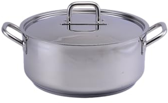 Maître d'Hotel - XL Grande marmite inox 50 cm / 14L, compatible Induction,Inox alimentaire 404, Acier inoxydable 18/10 première qualité, Poignées robustes, avec Couvercle(50CM)