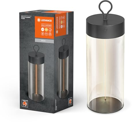 LEDVANCE Auffällige Leuchten mit magnetischem Floating Filament Design, Dimmfunktion über Touch-Technologie, 2700K, 1,2W, 100 Lumen, Lebensdauer: bis zu 15.000 h, IP20, Single-pack