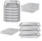 Disposable Chafing Dish Buffet Set Food Warming Trays Replacement - 3 Water Food Warmer Pans - 6 Foil Pans - 6 Lids - Buffet Set Trays Food Warmers for Parties & Events