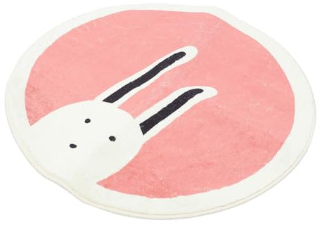 Ciieeo Runder Kinderteppich Mit Tiermotiven Cartoon Junge Mädchen Spielteppich Für Schlafzimmer Bereich Teppich Aus Hochwertigem Material Leicht Zu Kombinieren Mit Verschiedenen Dekoratio