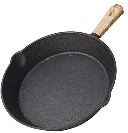 Zerodeko Poêle Fonte Antiadhésive Pour Cuisson Extérieur Idéale Pour Steaks Et Barbecue Légère Avec Poignée Facile à Nettoyer