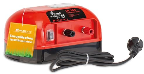 Farmland Herkules Junior JN 300 Weidezaungerät - Starkes 230V Weidezaungerät - Langlebiges und witterungsbeständiges Weidegerät - Strom Weidezaungerät für Haus- und Kleintiere