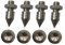 HiFi Audio M8 Lautsprecher Spikes Verstärker Rack Ständer Füße Pad Messing Audio Stativ Isolation Nägel Ständer Peak Shock Absorber 4set/lot