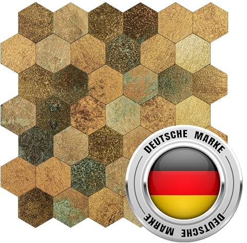 AS COUNTRY STONE Selbstklebende Mosaikfliesen | 29cm x 28,8cm | Wandpaneele für mühelose Montage | Akustikpaneele | Wandverkleidung - Küchenrückwand | Klebefliesen