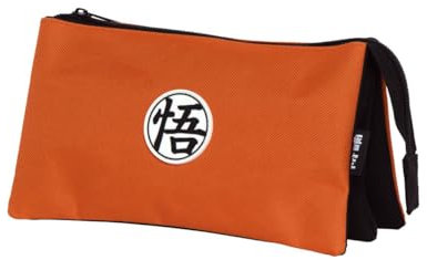 Dragon Ball Z Trousse à Crayons pour Garçons, Triple Design Classique, Trousse Scolaire, Fournitures Scolaires pour Enfants et Adolescents