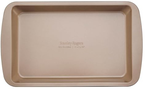 Stanley Rogers Ceramabake Non-Stick Ceramic Rectangular Cake Pan, 28x18cm | Healthy Baking Tin, Bake Without PFAS, PTFE, PFOS, PFOA, Cadmium and Lead, Optimal for Oven, Brownies, Slices, Rocky Road