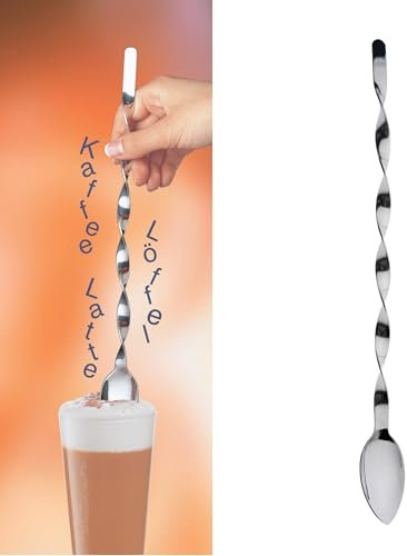 Gehring Solingen Kaffee Latte Löffel I Dessertlöffel Set Edelstahl I Kaffee Löffel in Geschenkverpackung I Cocktail Zubehör I spülmaschinengeeignet I Made in Germany