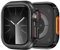Suphart Compatibile con Cover Apple Watch Serie 9/8/7 45mm, Custodia Protettiva in Metallo Paraurti Robusto con Telaio Posteriore per iWatch 9/8/7 45mm, Nero