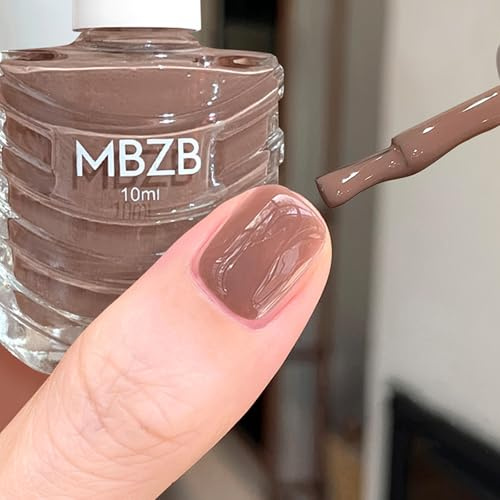 Nude Nail Varnish - Neutral Nail Polish Quick Dry - High Glossy Sheer Nail Polish nude - Natural Color nail polish for DIY Nail Art Manicure at Home Salon (Nude)