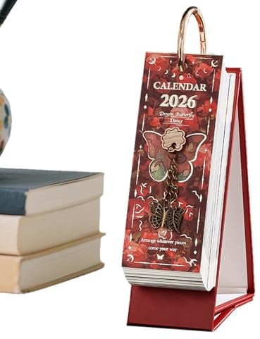 2026 Schreibtisch Adventskalender, 365 Tage Ölgemälde Vintage Planer, Vintage Adventskalender für Hauseingang Wohnzimmer Büro Schule Frauen