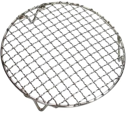 OAOAO Runder Grillrost aus Edelstahl mit Beinen, antihaftbeschichteter, wiederverwendbarer Feuerstellenrost, Kochutensilien 1 Stück, Durchmesser 16,5–60 cm(18cm/7inch)