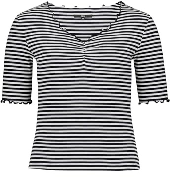 zero Damen Halbarm-Shirt mit Raffung