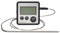 KitchenCraft Termómetro digital para alimentos y temporizador de cocina con sonda para carne, azúcar, mermelada y más, plateado, 8 x 8 x 2 cm