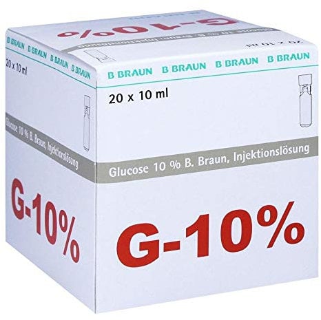 GLUCOSE 10% B.Braun Mini Plasco connect Inj.-Lsg. 20X10 ml