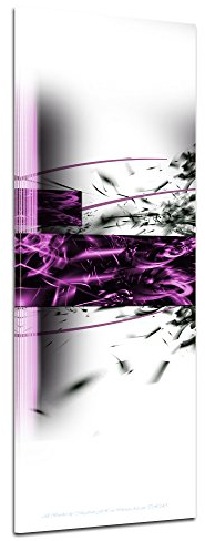 Bilderdepot24 Keilrahmenbild - Abstrakte Kunst Spiral - violett - 50x160cm – Leinwandbilder - Urban & Graphic - Formen - Rechtecke - rechteckig - gerade - modern