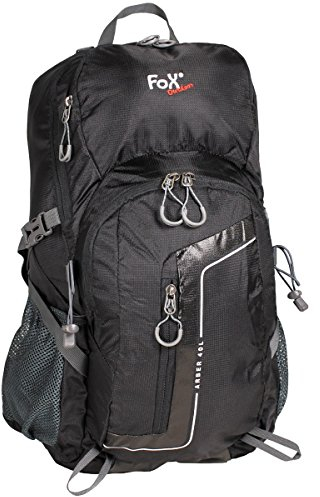 MFH Rucksack Arber 40 Daypack Trekkingrucksack Wanderrucksack Sportrucksack (Schwarz)