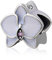 Breloque en forme d'orchidée en argent sterling 925 pour bracelet Pandora Blanc