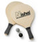 Paddle Ball Game - Smash Ball Set | Premium Set of 2 Smash Rackets, 2 Balls & Free Tennis Grips | Official Smashball Included | Thick Plastic Case