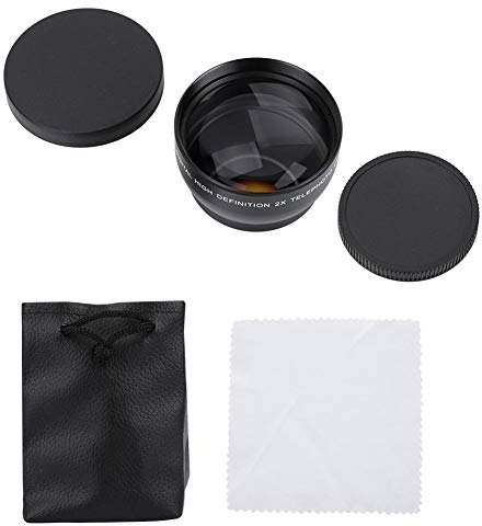 52 mm Kameraobjektiv Kamera mit 2-facher Vergrößerung HD-Telekonverter Teleobjektiv für Jede Kamera mit 52 mm Objektivgewinde