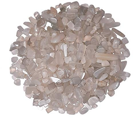 100 Gramm Mondstein mini Trommelsteine Wassersteine ca. 3-10 mm