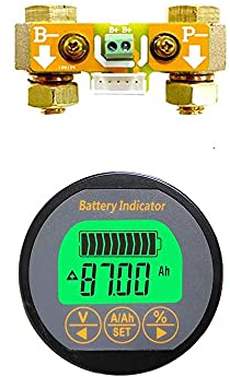 DollaTek 8-80V 350A Voltmetro corrente batteria Display LCD Tester digitale Monitor per auto auto/barca a motore/roulotte ecc.