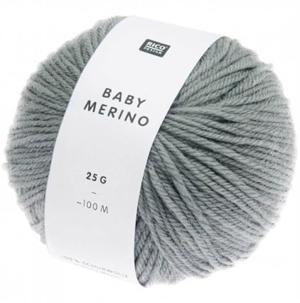 Rico Design Wollknäuel - Grau - Baby Merino