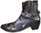 Stivali da moto da uomo Western Cowboy Stivaletti Retro a punta tacco basso in pelle Stivali da motociclista Stivali Hort Stivali da cavallo, C Marrone 01, 39 EU
