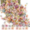 100 Stücke Mini Kunstblumen Mischung Kunstblumen Köpfe Deko Kunstblumen Seidenblumen Mini Seidenblumen für DIY Scrapbook Girlande Hochzeit Deko Basteln