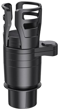 WANGCL Porte-gobelet de voiture 2 en 1 et extenseur rotatif à 360 degrés - Support réglable et extensible pour voiture