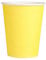 Lot de 20 gobelets en carton (255 g) – Couleurs unies pour anniversaire (jaune)