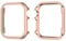 Custodia Antiurto Oro Rosa Compatibile con Apple Watch 6 40mm, Smartwatch Decorazione Cornice per PC in Lega di Alluminio Scintillante Telaio Cover AntiGraffio Compatibile con iWatch SE Series 6 5 4
