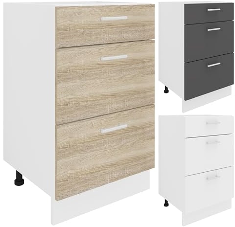 VCM Armario de Cocina Ancho 50 cm Mueble bajo cajón Cocina Muebles de Cocina Esilo Armario de Cocina Ancho 50 cm Mueble bajo cajón Cocina Muebles de Cocina Esilo