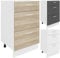 VCM Küchenschrank Breite 50 cm Schublade Unterschrank Küche Küchenmöbel Esilo Weiß/Sonoma-Eiche