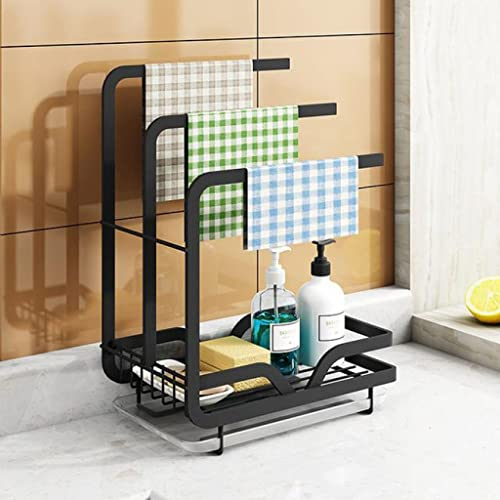 Estante para Trapos de Cocina, Estante para encimera, Estante para Colgar en la Pared, escurridor de Esponja, Estante de Almacenamiento de Tela para Platos