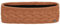 LIERYS Fauske Stirnband Damen mit Schurwolle 55-60 cm - Made in Germany - 10,5 cm breit - Innenfutter aus Fleece - Headband mit geflochtenem Strickmuster - Herbst/Winter terracotta One Size
