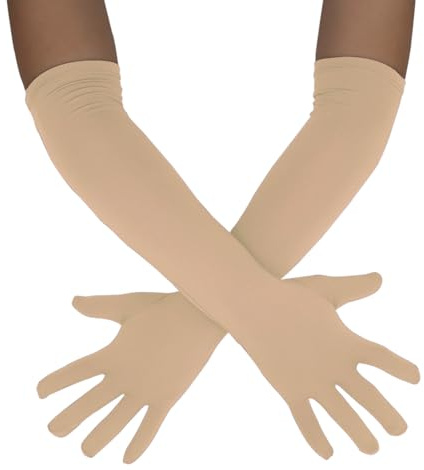 Sheface Lange Handschuhe für Herren und Damen, 45,7 cm, Spandex, dehnbar, Kostümhandschuhe, Bankett, Party, Hochzeit