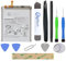 OnlyTech - Kit di riparazione Batteria per Samsung Galaxy S21 FE SM-G990-4500mAh - con 10 Strumenti e Adesivo