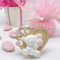 Doni Bomboniere 12pz BOMBONIERA Nascita Bimba Battesimo Bambina Primo Compleanno Orsetto GESSETTO Applicazione Cuoricini SEGNAPOSTO CONFETTATA Gadget FINE Festa Evento Originale ECONOMICHE Fai da Te