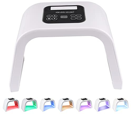 LED-Lichttherapie – 7 Farben mit Nahinfrarot-Licht LED Gesichtsmaske, SPA Salon Gerät