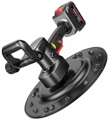 Machine de plâtrage de mur électrique, ponceuse de béton électrique, machine de polissage de mur de mortier de ciment de béton, machine de traitement de plâtre de ciment électrique(2batteries)