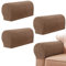 Armrest Chair Covers, Set of 4 Stretch Armchair Covers for Arms，Spandex Polyester Sofa Arm Caps Non Slip Armrest Covers for Chairs Furniture Protector Armchairs Sofa Couches Recliner (Coffee)