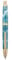 Jinhao 10 Press Fountain Pen with Box, Marble Blue Retractable Extra Fine Nib with Ink Converter Set (Golden Clip)
