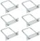 TSSS 6 Stück M8 quadratische U-Bolzen, Stahl U-Klammern, Innengröße 60 x 90 mm L Boot Trailer, Fit Rohr OD: 2-3/8(60 mm)