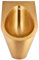 CWCQGH Badezimmer Moderne Toilettenschüssel aus Edelstahl 304, intelligente Sensorspülung, wandmontierte Überläufe, vertikal, für öffentliche Toiletten-Urinale in Hote,Gold Urinal