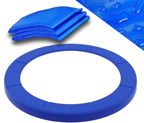 VELORIX Trampolin Randabdeckung, Federnabdeckung Sicherheitsmatte aus 18mm EPE-Schaum (UV-beständig & wasserdicht) für6-15FT Rundtrampoline (Blue,397 cm / 13 FT)