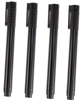 10pcs Bill Detector Pen for Banknotes, Black PP | Instant Hidden Marking, Quick Bill Checks, Cash Office Use for Small Businesses and Couriers