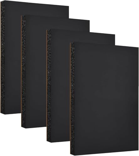 Plaque Mousse NBR Adhésive,Épaisseur 3cm,30x20cm 4pcs | Caoutchouc Synthétique Feuille de Mousse Joint Isolant Protection Meuble Voiture Anti Vibration Antichoc Antidérapant