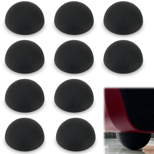HAPPOW 10 Stück Silikon-Halbkugel-Schwingungsdämpfer, 30 mm Lautsprecher Füße, Selbstklebende Vibrationsdämpfer, Resonance Damper, für Lautsprecher, Plattenspieler, Mixer und andere Geräte