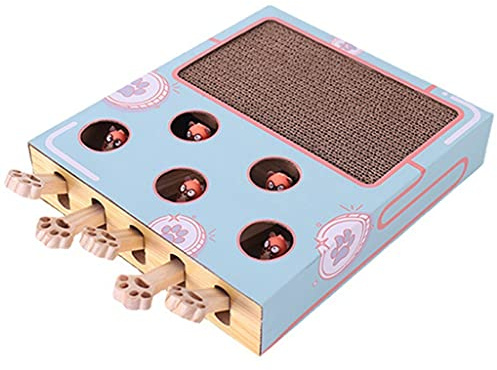 Katzen Kratzbrett aus Pappe, Spiel, 3-in-1-Katzenkratzbrett aus Wellpappe für den Innenbereich, Katzenkratzbox, Katzenkratzbrett aus Pappe für die Couch Innenbereich